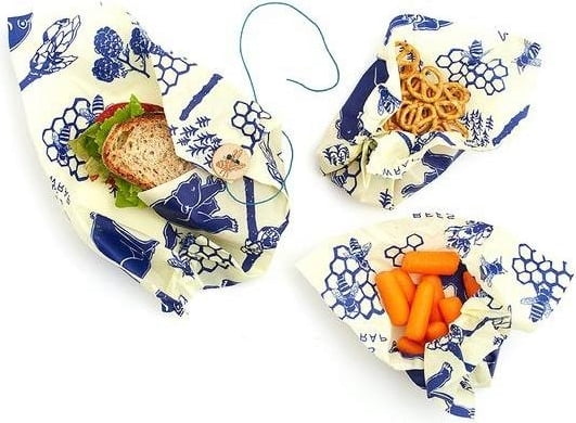 Lingette en cire d'abeille Lunch Pack "Bees & Bears"