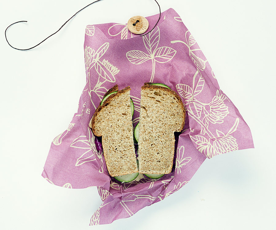 Lingette en cire d'abeille SANDWICH "Mimi's Purple"