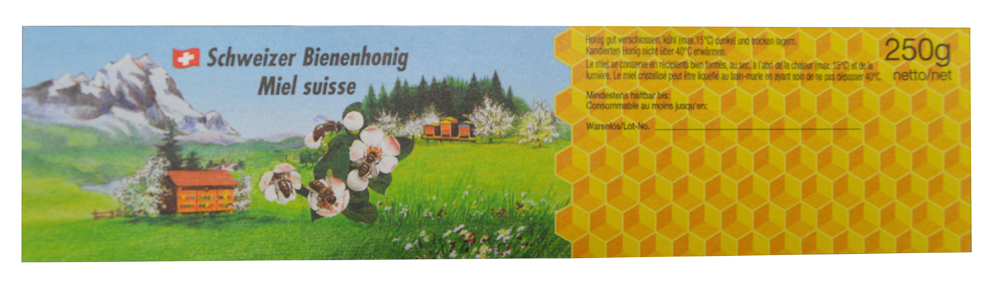 Étiquette de miel 250 g