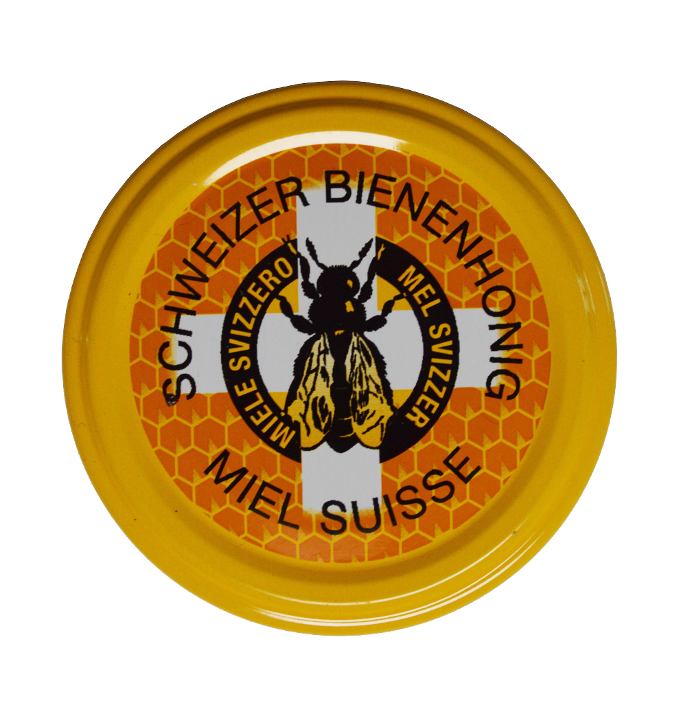 BienenSchweiz Honigglasdeckel Retro 63 mm
