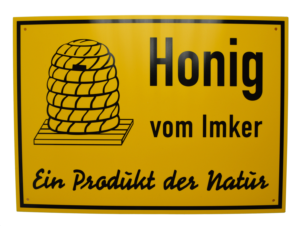 Reklame Tafel mittel - Honig vom Imker