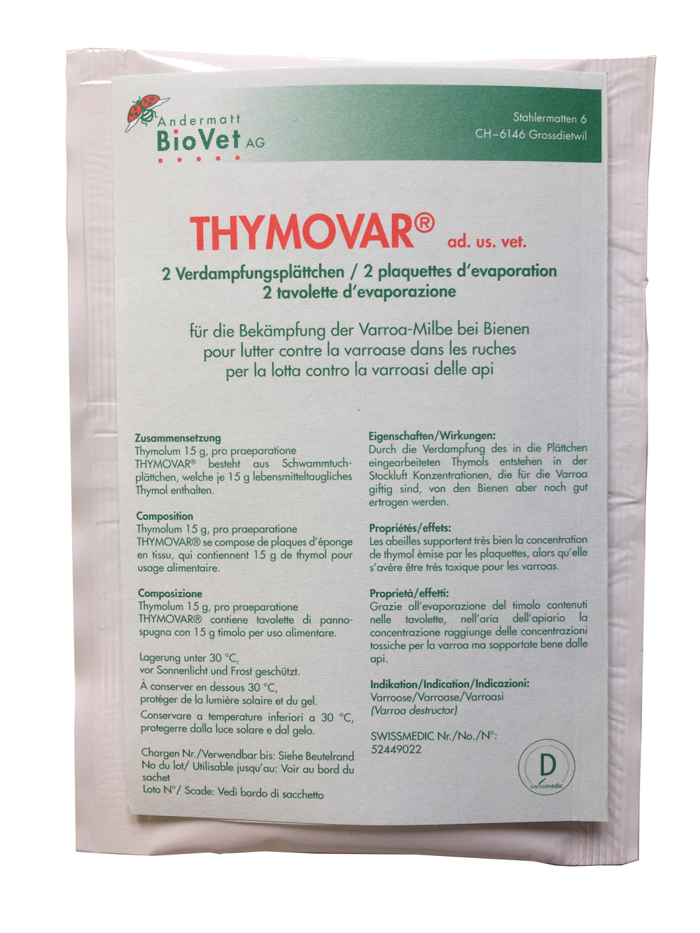 THYMOVAR 2 Plättchen