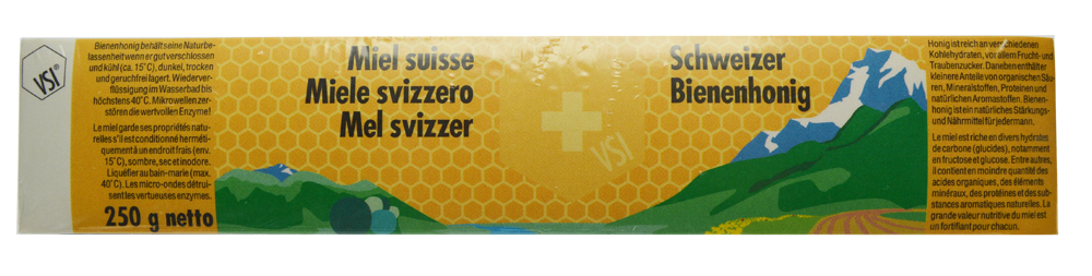 VSI Étiquettes de miel suisse 250 g