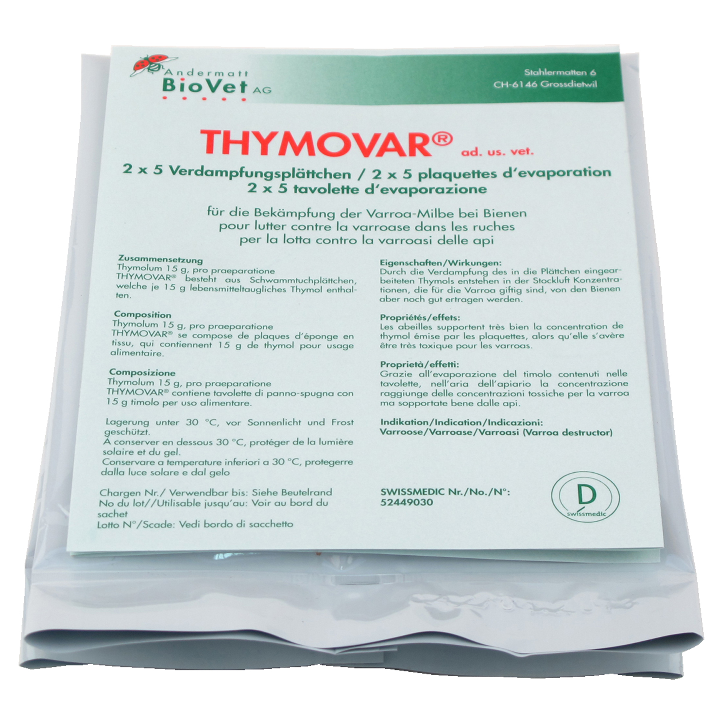 THYMOVAR Paquet à 2 x 5 plaquettes