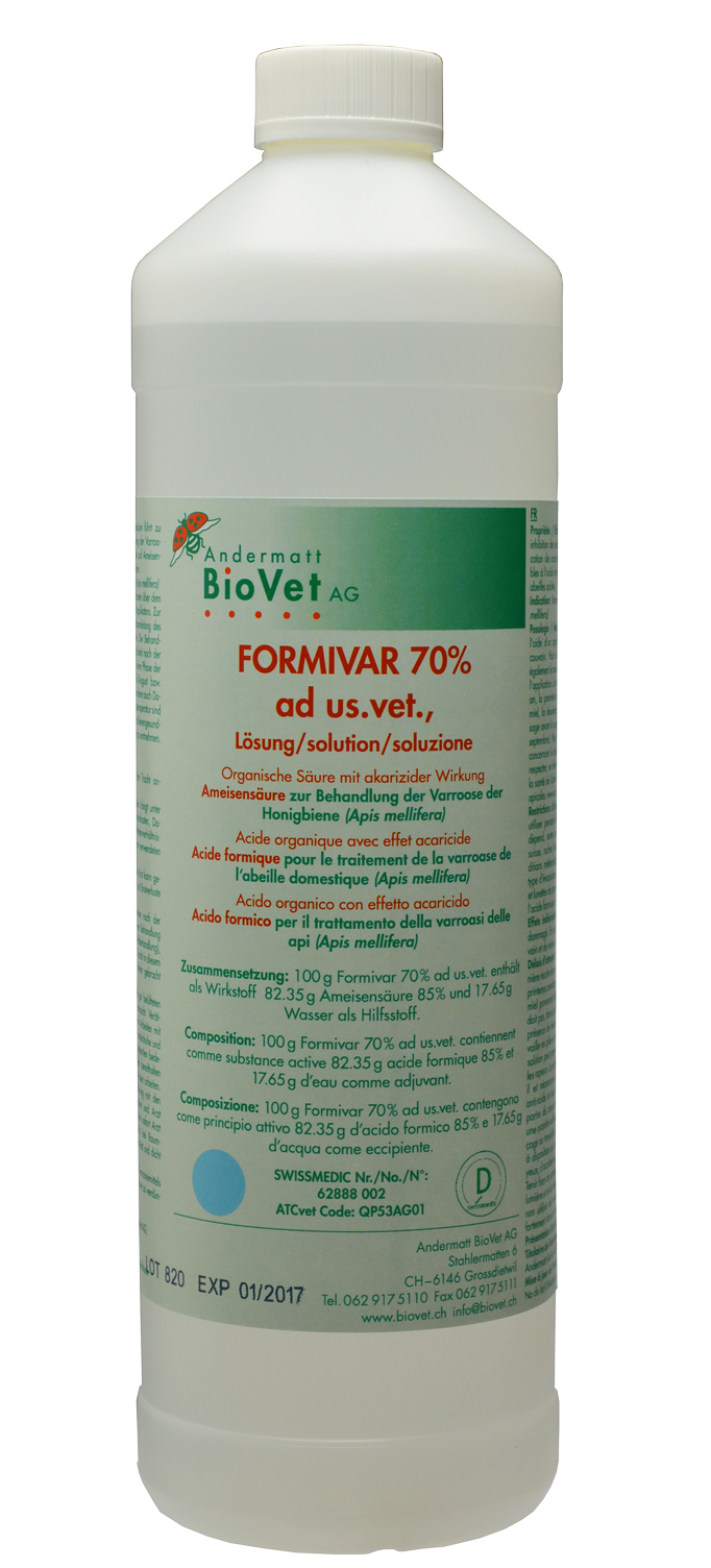 FORMIVAR 70% ad us. vet., solution