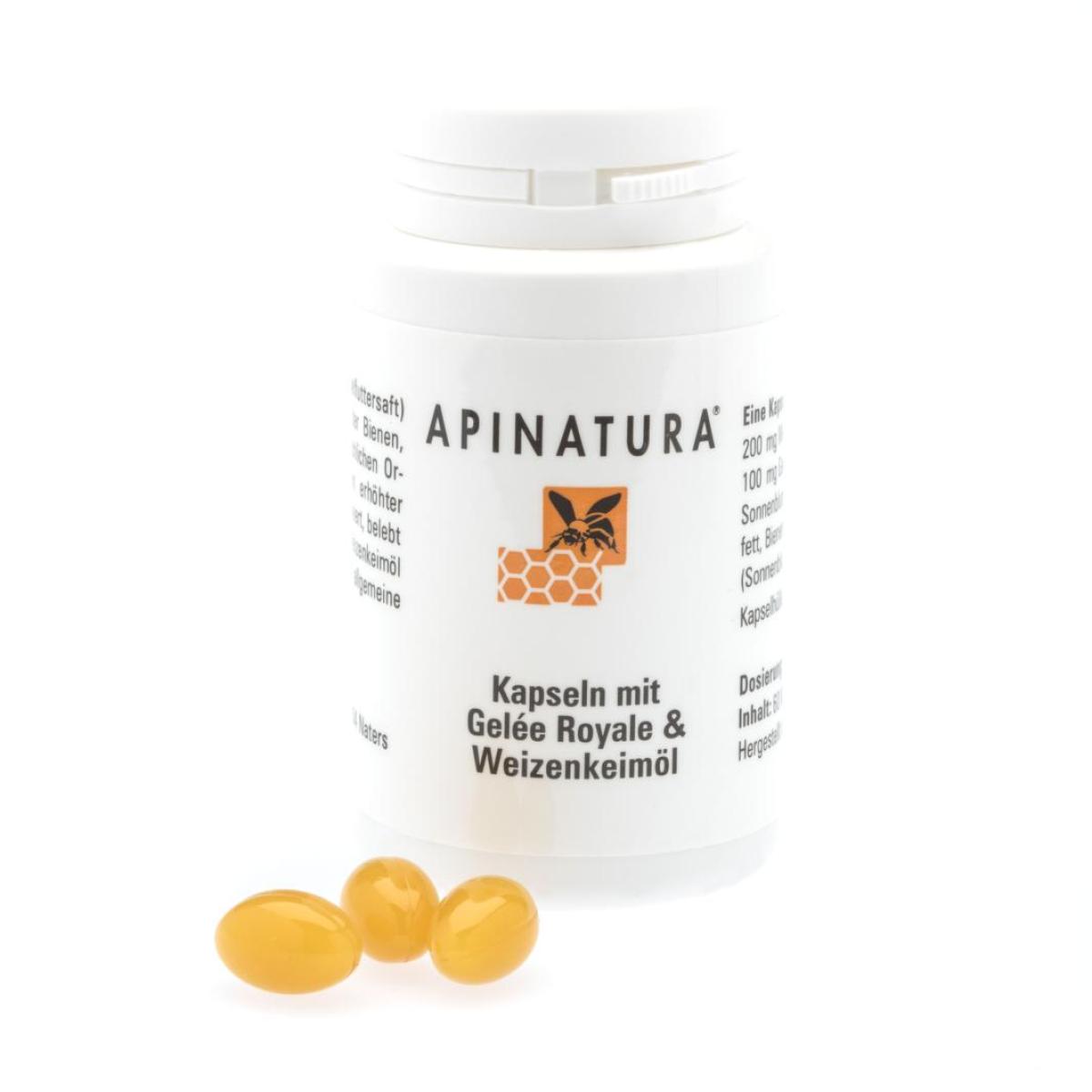 APINATURA Kapseln mit Gelée Royale und Weizenkeimöl