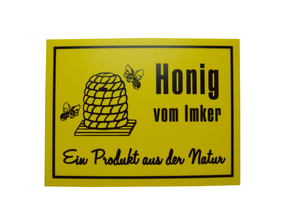 Reklame Tafel klein - Honig vom Imker