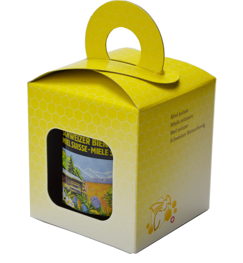 Paquet cadeau jaune/abeille 1 x 500 g